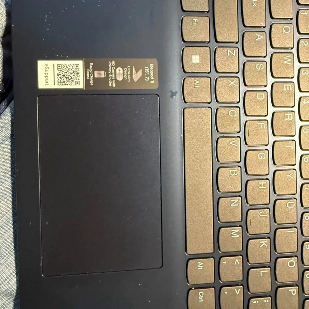 Lenovo touch screen laptop used twice. Nothing wrong with it & in mint condition